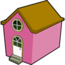 download A Little Purple House clipart image with 45 hue color