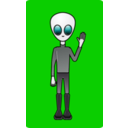 download Alien Dude clipart image with 90 hue color