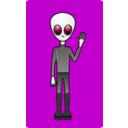 download Alien Dude clipart image with 270 hue color