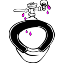 download Leaking Toilet clipart image with 180 hue color