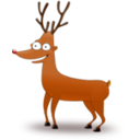 download Deer clipart image with 0 hue color