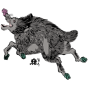 download Wild Boar clipart image with 315 hue color