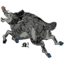 download Wild Boar clipart image with 0 hue color