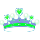 download Princess Crown clipart image with 180 hue color