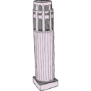 download Coit Tower From Above clipart image with 270 hue color