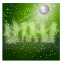 download Disco Dancers Remix 1 clipart image with 225 hue color