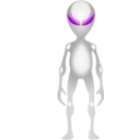 download Alien clipart image with 90 hue color