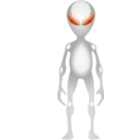 download Alien clipart image with 180 hue color
