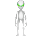 download Alien clipart image with 270 hue color