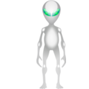 download Alien clipart image with 315 hue color