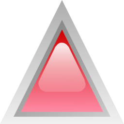 Led Triangular Red