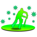 download Cricket 01 clipart image with 270 hue color