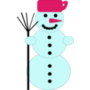 download Snowman clipart image with 315 hue color