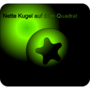 download Ball On Square clipart image with 90 hue color