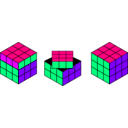 download Rubiks Cube Solving clipart image with 270 hue color
