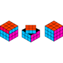 download Rubiks Cube Solving clipart image with 315 hue color
