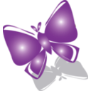 download Butterfly Icon clipart image with 45 hue color