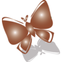 download Butterfly Icon clipart image with 135 hue color