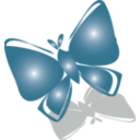 download Butterfly Icon clipart image with 315 hue color