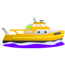 download Trawler clipart image with 45 hue color