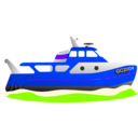 download Trawler clipart image with 225 hue color