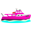 download Trawler clipart image with 315 hue color