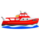 download Trawler clipart image with 0 hue color