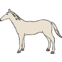 download Horse clipart image with 0 hue color