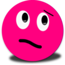 download Wander Smiley Pink Emoticon clipart image with 0 hue color