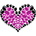 download Red Heart clipart image with 315 hue color
