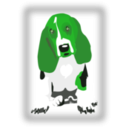 download Dog With Javascript For Scaling clipart image with 90 hue color