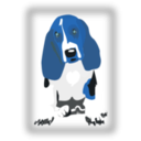 download Dog With Javascript For Scaling clipart image with 180 hue color