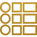 Gold Frames Set