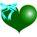 download Red Heart clipart image with 135 hue color