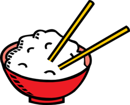 Bowl Of Rice And Chopsticks