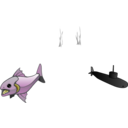 download Prehistoric Looking Fish clipart image with 45 hue color