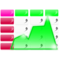 download Area Graph clipart image with 270 hue color