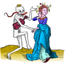 download Dance Macabre 10 clipart image with 315 hue color