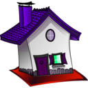 download Home clipart image with 270 hue color