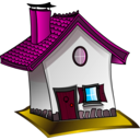 download Home clipart image with 315 hue color