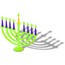 download Hanukkah Lamp clipart image with 45 hue color