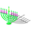 download Hanukkah Lamp clipart image with 90 hue color