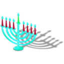 download Hanukkah Lamp clipart image with 135 hue color