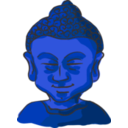 download Buddha Head clipart image with 180 hue color