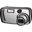 download Digital Camera Compact clipart image with 180 hue color