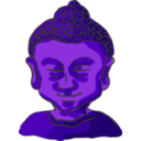 download Buddha Head clipart image with 225 hue color