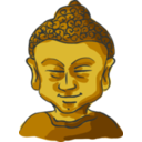 download Buddha Head clipart image with 0 hue color