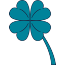 download 4 Leaf Clover clipart image with 45 hue color