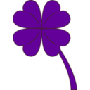 download 4 Leaf Clover clipart image with 135 hue color