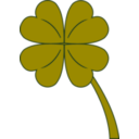 download 4 Leaf Clover clipart image with 270 hue color